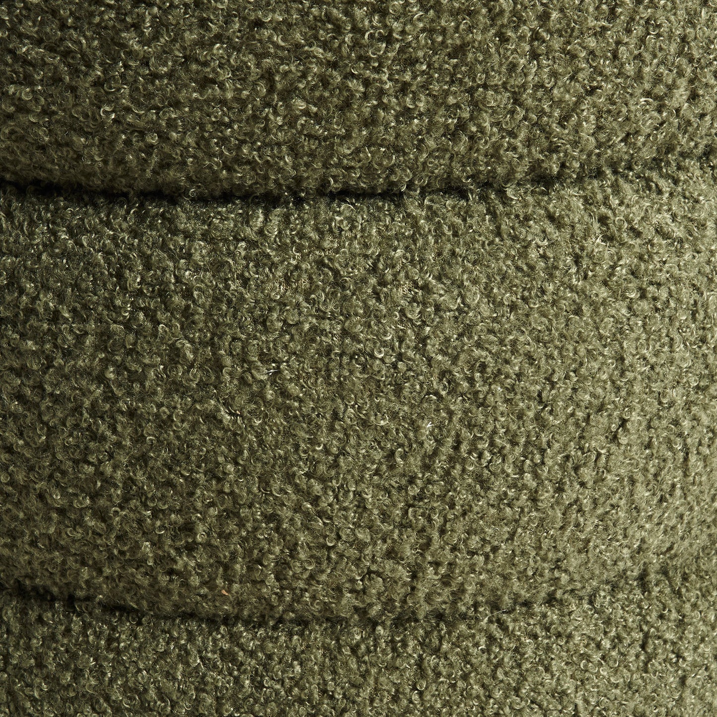 Teddy Fleece Round Stacked Ottoman Stool Multiple Colours
