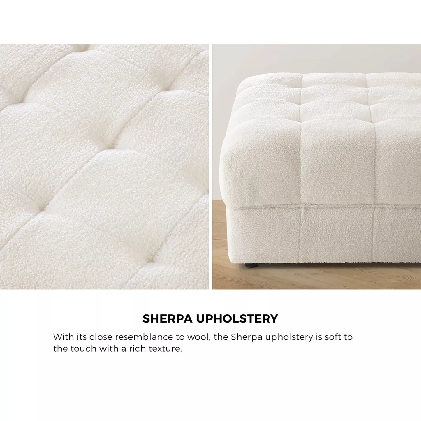 Sherpa Modular Ottoman by Ottomans Australia (White)