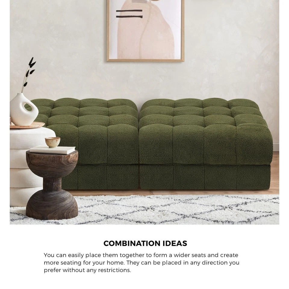 Sherpa Modular Ottoman by Ottomans Australia (Green)