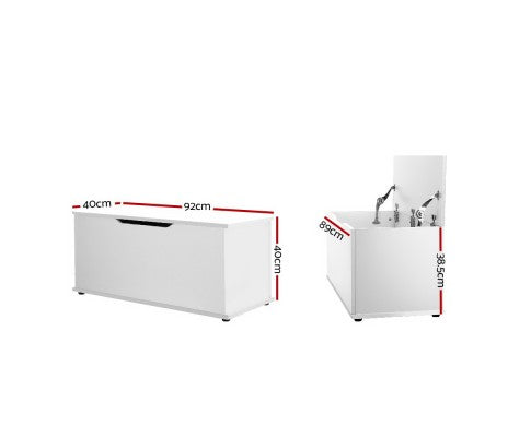 Wooden Box Storage Box - White