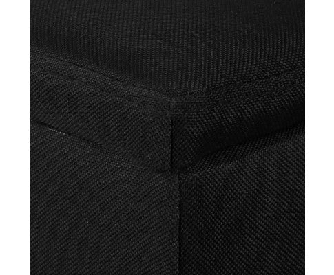 Bestselling Ottoman Storage Blanket Box Linen Fabric Ottoman - Black
