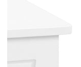 Wooden Box Storage Cabinet - White
