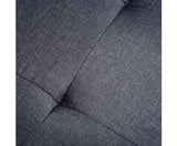 Bestselling Ottoman Storage Fabric Foot Stool - Linen Fabric Dark Grey