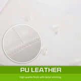 Bestselling Bella Ottoman Storage Box Australia - Snow White - PU Leather Style
